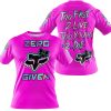 ZERO FOX GIVEN – TOO FAST TO LIVE TOO YOUNG TO DIE – FOX RACING GIRL – PINK V1 - T-SHIRT