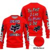 ZERO FOX GIVEN – TOO FAST TO LIVE TOO YOUNG TO DIE – FOX RACING GIRL – RED V1 - SWEATER UGLY
