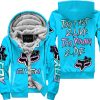 ZERO FOX GIVEN – TOO FAST TO LIVE TOO YOUNG TO DIE – FOX RACING GIRL – SKY BLUE V1 - FLEECE ZIP HOODIE