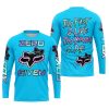 ZERO FOX GIVEN – TOO FAST TO LIVE TOO YOUNG TO DIE – FOX RACING GIRL – SKY BLUE V1 - JERSEY