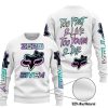 ZERO FOX GIVEN – TOO FAST TO LIVE TOO YOUNG TO DIE – FOX RACING GIRL – WHITE V1 - SWEATER UGLY