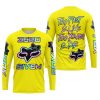 ZERO FOX GIVEN – TOO FAST TO LIVE TOO YOUNG TO DIE – FOX RACING GIRL – YELLOW V1 - JERSEY