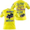 ZERO FOX GIVEN – TOO FAST TO LIVE TOO YOUNG TO DIE – FOX RACING GIRL – YELLOW V1 - T-SHIRT