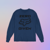 GILDAN®ZERO FOX GIVEN - LONG SLEEVE TEE - NAVY