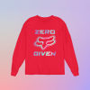 LIMITED EDITION - GILDAN®ZERO FOX GIVEN - LONG SLEEVE TEE - RED