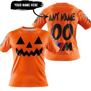 HALLOWEEN V2 – CUSTOM NAME – BMW – ORANGE - T-SHIRT