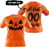 HALLOWEEN V2 – CUSTOM NAME – DUCATI – ORANGE - T-SHIRT