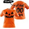 HALLOWEEN V2 – CUSTOM NAME – FOX RACING – ORANGE - T-SHIRT