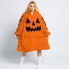 HALLOWEEN V2 – CUSTOM NAME – HONDA – ORANGE - OODIE BLANKET HOODIE
