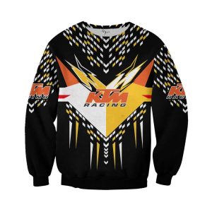 Ktm blue skull hoodie, Ktm hoodie front back mockup, Ktm racing