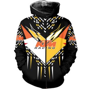 Ktm blue skull hoodie, Ktm hoodie front back mockup, Ktm racing