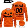 HALLOWEEN V2 – CUSTOM NAME – MONSTER ENERGY – ORANGE - SWEATER UGLY