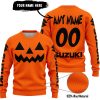 HALLOWEEN V2 – CUSTOM NAME – SUZUKI – ORANGE - SWEATER UGLY