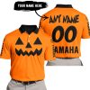 HALLOWEEN V2 – CUSTOM NAME – YAMAHA – ORANGE - POLO SHIRT