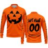 HALLOWEEN V3 – CUSTOM NAME – ALPINESTARS – ORANGE - LONG SLEEVE POLO SHIRT