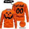 HALLOWEEN V3 – CUSTOM NAME – ALPINESTARS – ORANGE - SWEATER UGLY