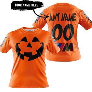 HALLOWEEN V3 – CUSTOM NAME – BMW – ORANGE - T-SHIRT