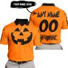 HALLOWEEN V3 – CUSTOM NAME – FOX RACING – ORANGE - POLO SHIRT