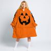 HALLOWEEN V3 – CUSTOM NAME – SKI DOO – ORANGE - OODIE BLANKET HOODIE