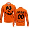 HALLOWEEN V4 – CUSTOM NAME – ALPINESTARS – ORANGE - LONG SLEEVE POLO SHIRT
