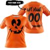HALLOWEEN V4 – CUSTOM NAME – KAWASAKI – ORANGE - T-SHIRT