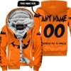 HALLOWEEN V4 – CUSTOM NAME – KTM – ORANGE - FLEECE ZIP HOODIE