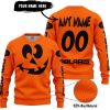 HALLOWEEN V4 – CUSTOM NAME – POLARIS – ORANGE - SWEATER UGLY