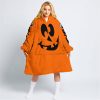 HALLOWEEN V4 – CUSTOM NAME – SKI DOO – ORANGE - OODIE BLANKET HOODIE