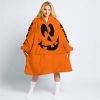 HALLOWEEN V4 – CUSTOM NAME – SUZUKI – ORANGE - OODIE BLANKET HOODIE