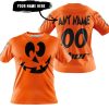 HALLOWEEN V4 – CUSTOM NAME – THOR RACING – ORANGE - T-SHIRT