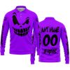 HALLOWEEN – CUSTOM NAME – FOX RACING – PURPLE - LONG SLEEVE POLO SHIRT
