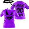 HALLOWEEN – CUSTOM NAME – FOX RACING – PURPLE - T-SHIRT