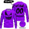 HALLOWEEN – CUSTOM NAME – GASGAS – PURPLE - SWEATER UGLY