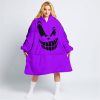 HALLOWEEN – CUSTOM NAME – MONSTER ENERGY – PURPLE - OODIE BLANKET HOODIE