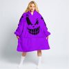 HALLOWEEN – CUSTOM NAME – POLARIS – PURPLE - OODIE BLANKET HOODIE