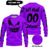 HALLOWEEN – CUSTOM NAME – THOR RACING – PURPLE - SWEATER UGLY