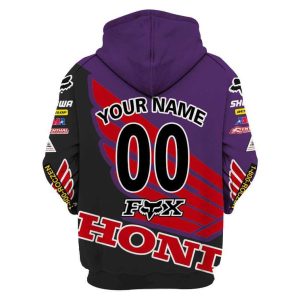 Honda just fckn send it hoodie, Honda dirt bike gear, Honda 3d zipper hoodies