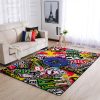Fox racing flag rug, Fox racing patterned rug, Fox racing wheelie rug