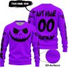 HALLOWEEN V1 – CUSTOM NAME – FLY RACING – PURPLE - SWEATER UGLY