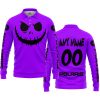 HALLOWEEN V1 – CUSTOM NAME – POLARIS – PURPLE - LONG SLEEVE POLO SHIRT