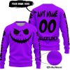 HALLOWEEN V1 – CUSTOM NAME – SUZUKI – PURPLE - SWEATER UGLY