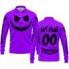 HALLOWEEN V1 – CUSTOM NAME – TRIUMPH – PURPLE - LONG SLEEVE POLO SHIRT