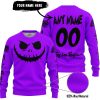 HALLOWEEN V1 – CUSTOM NAME – TROY LEE DESIGNS – PURPLE - SWEATER UGLY