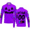 HALLOWEEN V2 – CUSTOM NAME – BMW – PURPLE - LONG SLEEVE POLO SHIRT