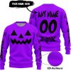 HALLOWEEN V2 – CUSTOM NAME – FOX RACING – PURPLE - SWEATER UGLY