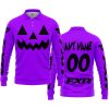 HALLOWEEN V2 – CUSTOM NAME – FXR – PURPLE - LONG SLEEVE POLO SHIRT