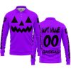 HALLOWEEN V2 – CUSTOM NAME – GASGAS – PURPLE - LONG SLEEVE POLO SHIRT
