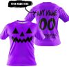HALLOWEEN V2 – CUSTOM NAME – HUSQVARNA – PURPLE - T-SHIRT