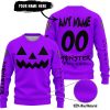 HALLOWEEN V2 – CUSTOM NAME – MONSTER ENERGY – PURPLE - SWEATER UGLY
