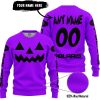 HALLOWEEN V2 – CUSTOM NAME – POLARIS – PURPLE - SWEATER UGLY